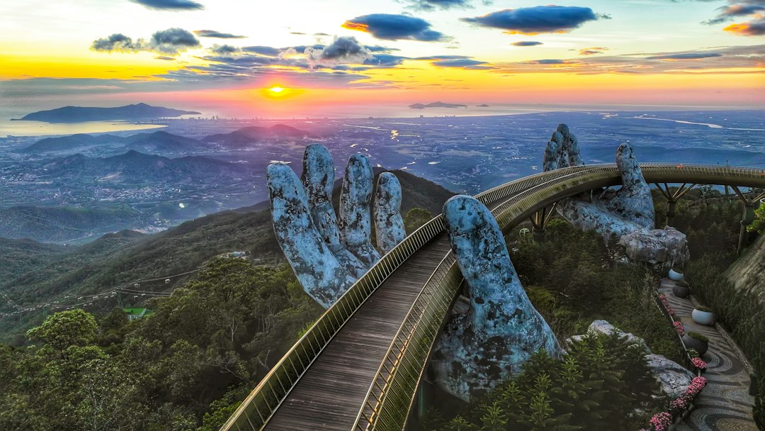 Golden Bridge in Da Nang Vietnam