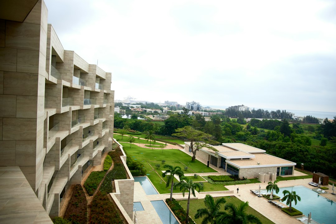 Multi-Storey Coastal Luxury Hotel Building Near the Sea